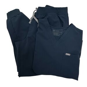 FIGS Technical Collection Scrub Set Navy Blue Size XXL